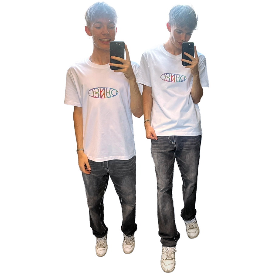 Screen Lines Tee - White