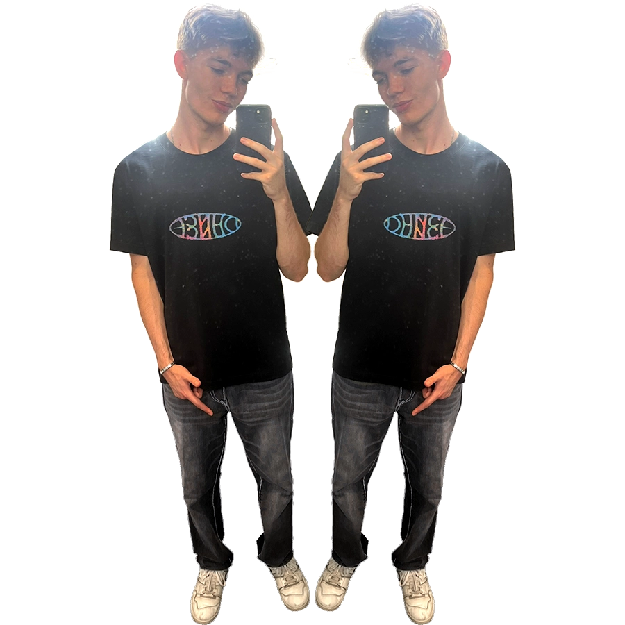 Screen Lines Tee - Black